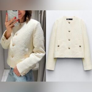 🎁Zara Textured Jacket - New🎁